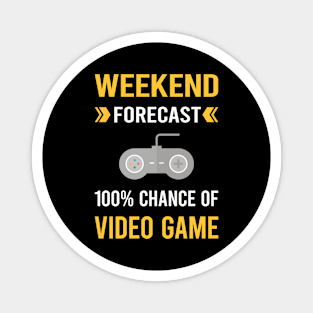 Weekend Forecast Video Games Game Gaming Gamer Magnet